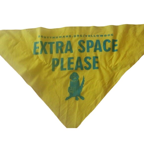 Dog Bandana Scarf Yellow Dog Extra space Open Space Routt County Colorado - Picture 10 of 11